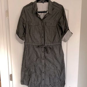 Gap denim color utility dress